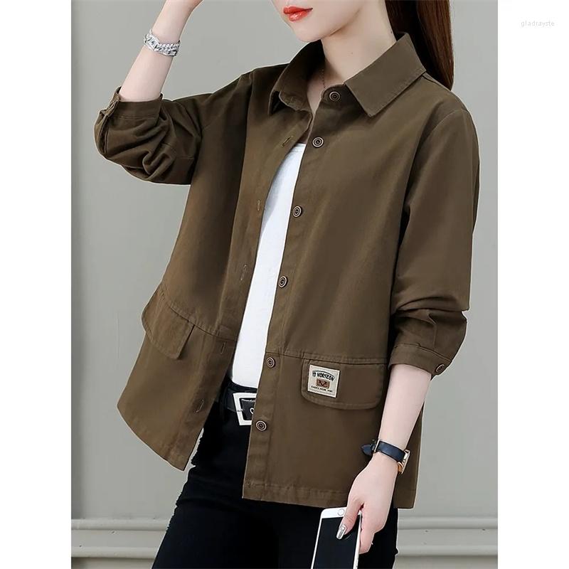 Women's Jackets Women Windbreaker Autumn Casual Slim Coat Fashion Plus Size 4Xl Ladies Jacket Cotton Loose Work Shirt Spring Long Sleeve, Caramel
Women's Jackets Women Windbreaker Autumn Casual Slim Coat Fashion Plus Size 4Xl Ladies Jacket Cotton Loose Work Shirt Spring Long Sleeve, Caramel