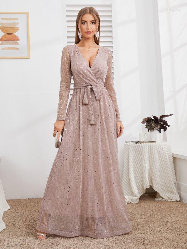 Casual Dresses Elegant Women Slim Long Sleeve V-neck Dress Glitter Sequins Surface Tie Up Waist Pleated Gown Party Skirt /M/L/XL, Royal blue
Casual Dresses Elegant Women Slim Long Sleeve V-neck Dress Glitter Sequins Surface Tie Up Waist Pleated Gown Party Skirt /M/L/XL, Royal blue