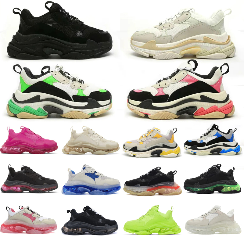 Triple S Black Casual Shoes All White Black Green Pink Orange Grey Red Blue Mens Womens Luxury Paris Platform Designer Sneakers Trainers Outdoor, 13 
Triple S Black Casual Shoes All White Black Green Pink Orange Grey Red Blue Mens Womens Luxury Paris Platform Designer Sneakers Trainers Outdoor, 13