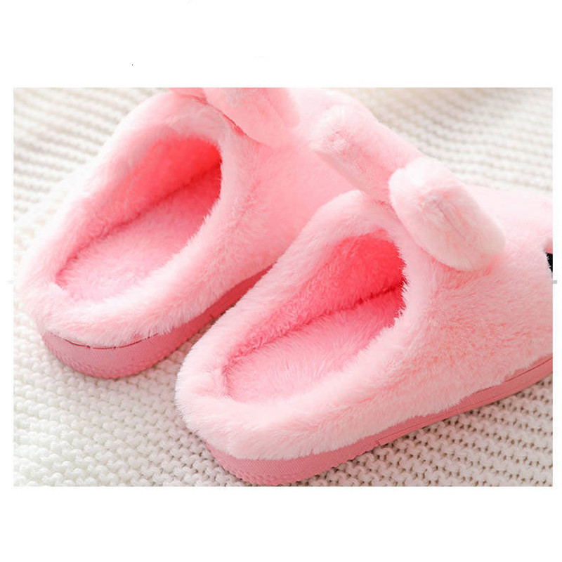 Slipper Children's Cotton Slippers Princess Warm Kids Winter Cute Rabbit Cartoon Indoor Furry Shoes Little Girl Soft Bottom Home Shoes 230510