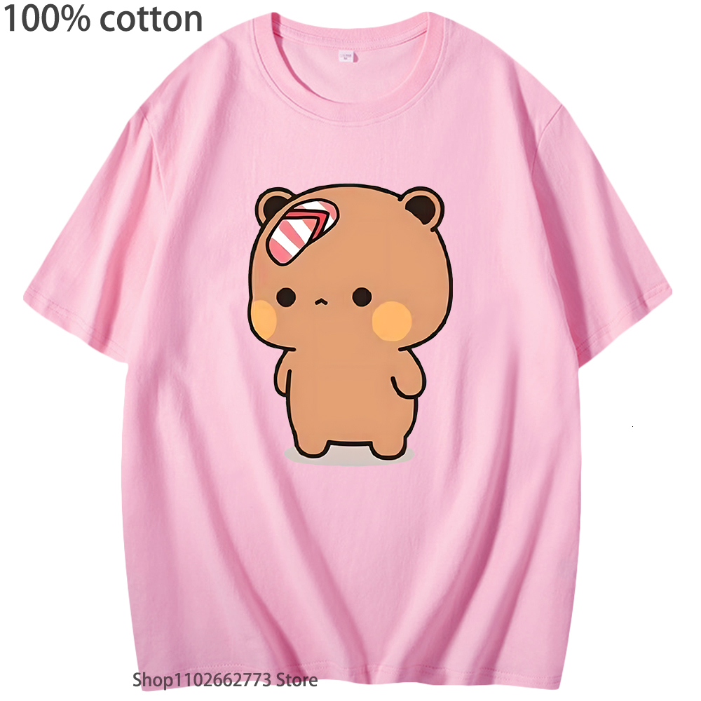 Women's TShirt Cute Dudu Was Threw Flip TShirts Flops By Bubu Since He Teases Graphic Shirt Kawaii Panda Bear Women Men 100 Cotton Tees 230510