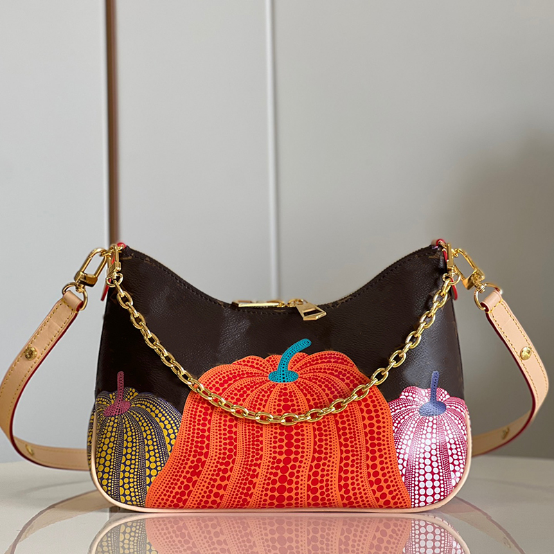 LV085 10A designer bag women bagThe gorgeous pumpkin pattern reappears on the canvas surface of the handbag,M46470
LV085 10A designer bag women bagThe gorgeous pumpkin pattern reappears on the canvas surface of the handbag,M46470