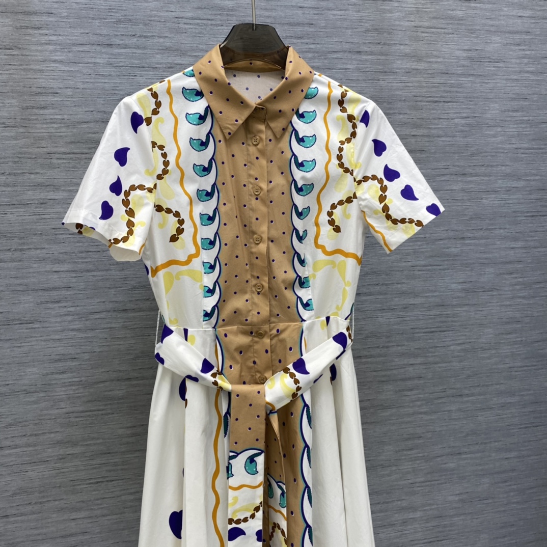Runway Dresses 2023 Luxury Designer Designs Spring/Summer New Product Positioning Printed Polo Neck Short Sleeve Belt Waist Wrap Dress aa, Multi
Runway Dresses 2023 Luxury Designer Designs Spring/Summer New Product Positioning Printed Polo Neck Short Sleeve Belt Waist Wrap Dress aa, Multi