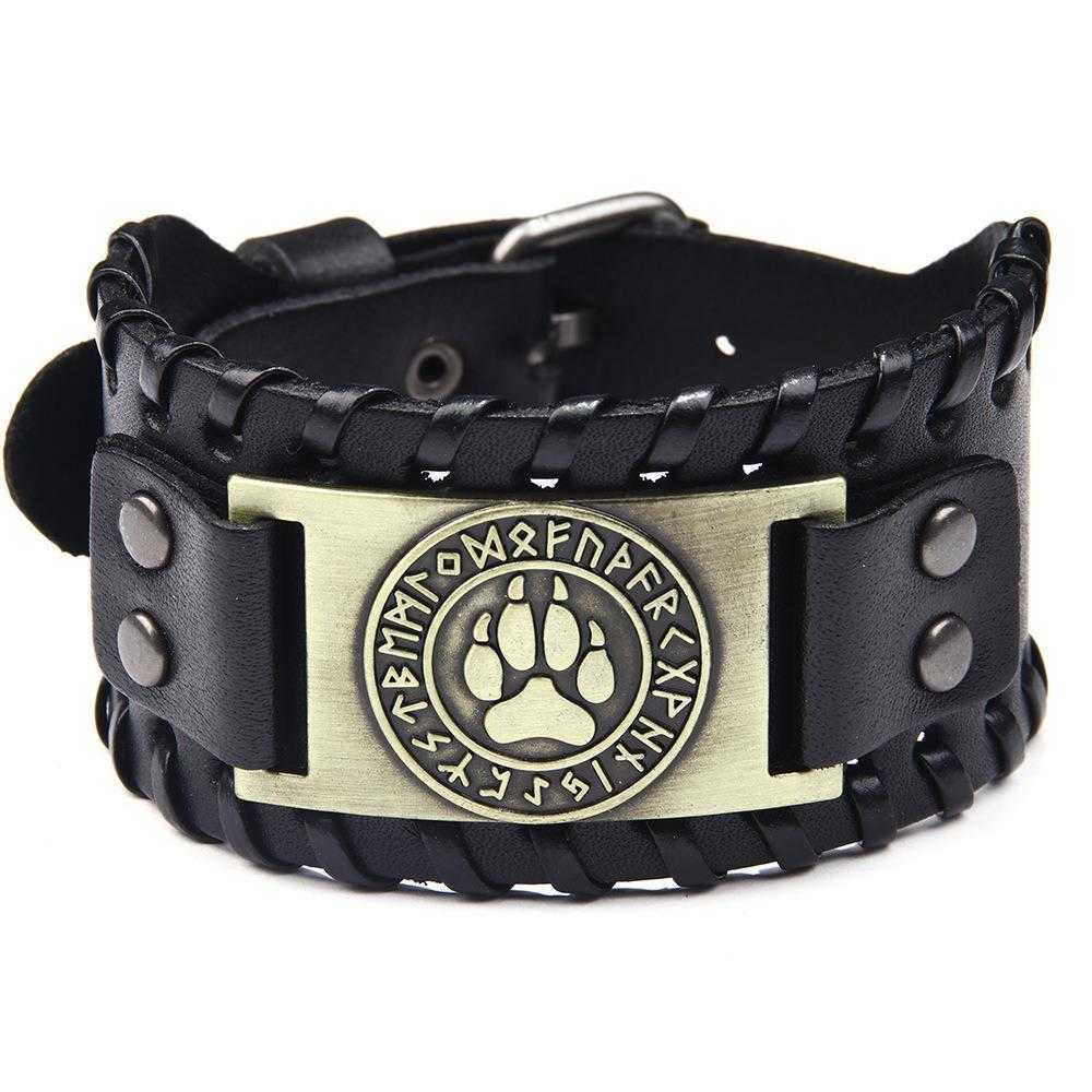 Qinuo Hand Shaped Bracelet Brush Authentic Leather Weave Pu Punk Polar Bear Animal Shape For Men
Qinuo Hand Shaped Bracelet Brush Authentic Leather Weave Pu Punk Polar Bear Animal Shape For Men