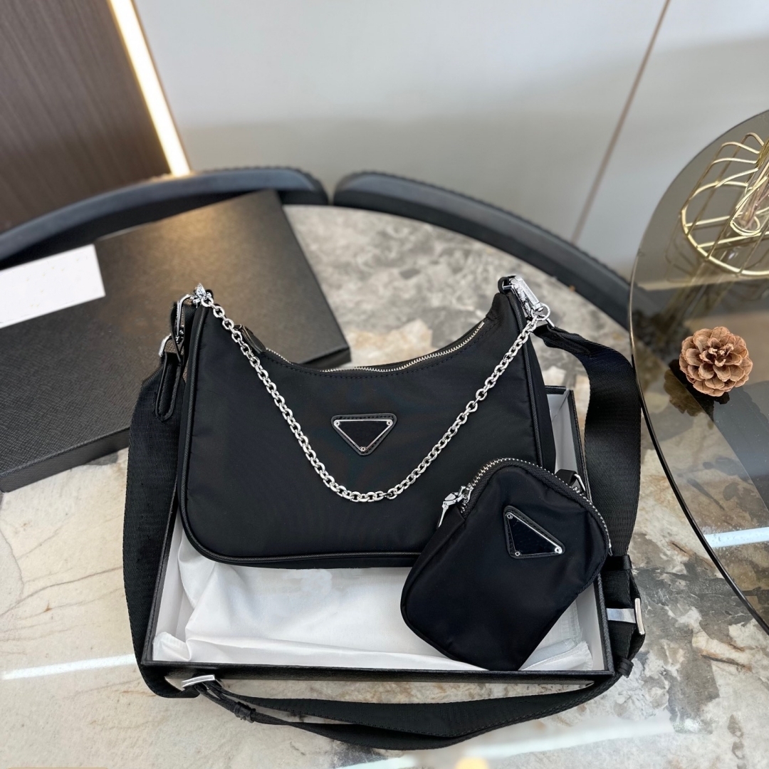 Sale 3 piece man womens Luxurys Designers bags high quality handbags black hobo purse nylon chain lady handbag crossbody shoulder wholesale totes fashion clutch bag, #10
Sale 3 piece man womens Luxurys Designers bags high quality handbags black hobo purse nylon chain lady handbag crossbody shoulder wholesale totes fashion clutch bag, #10
