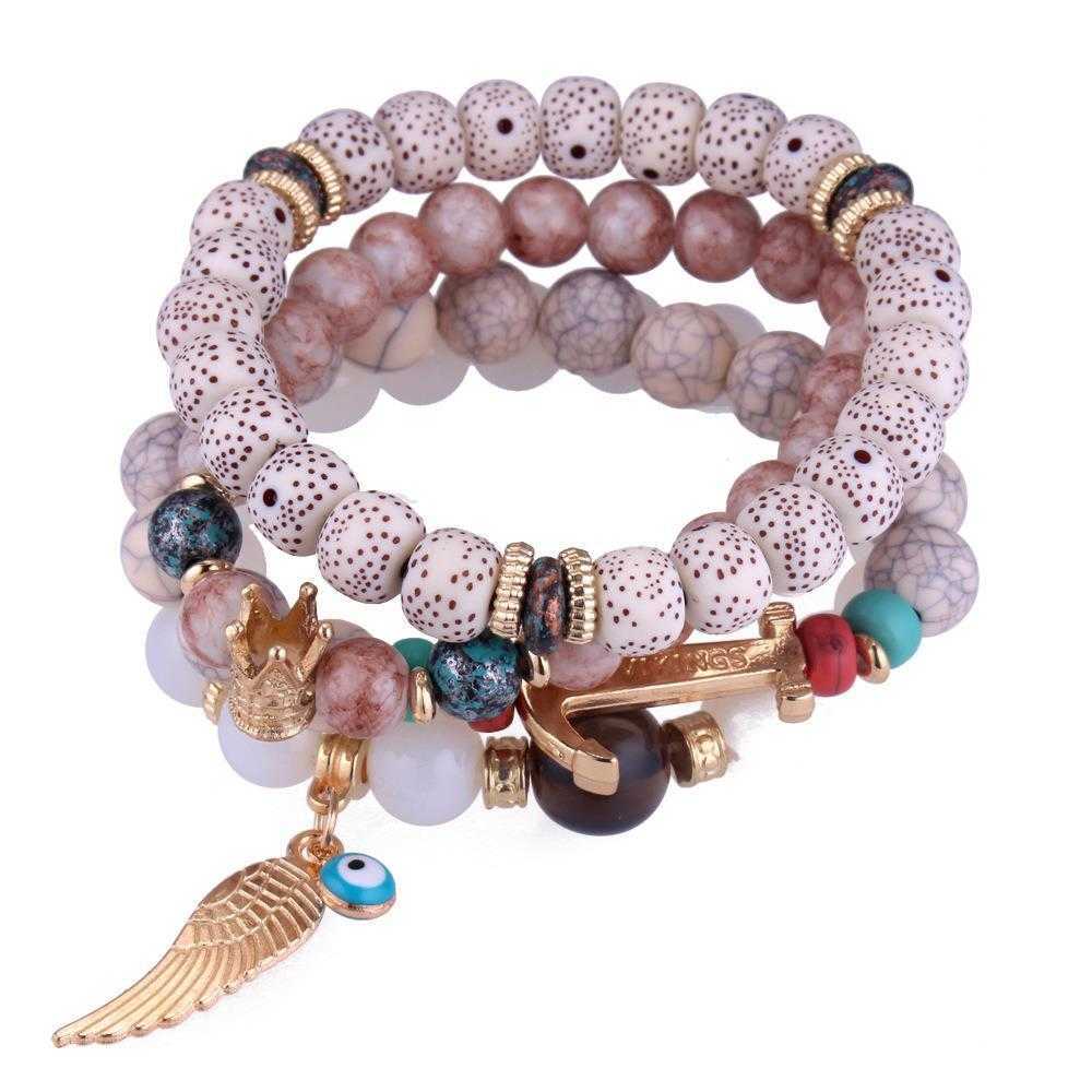 Womens Bracelet Strands Handmade Diy Beaded Layered Retro Alloy Wings Crown Elastic Wholesale
Womens Bracelet Strands Handmade Diy Beaded Layered Retro Alloy Wings Crown Elastic Wholesale