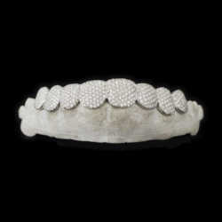 Sparkle Custom Made Hip Hop Iced Out 925 Sterling Silver grills gold Jewelry zigzag setting VVS Moissanite Teeth Mouth Grillz