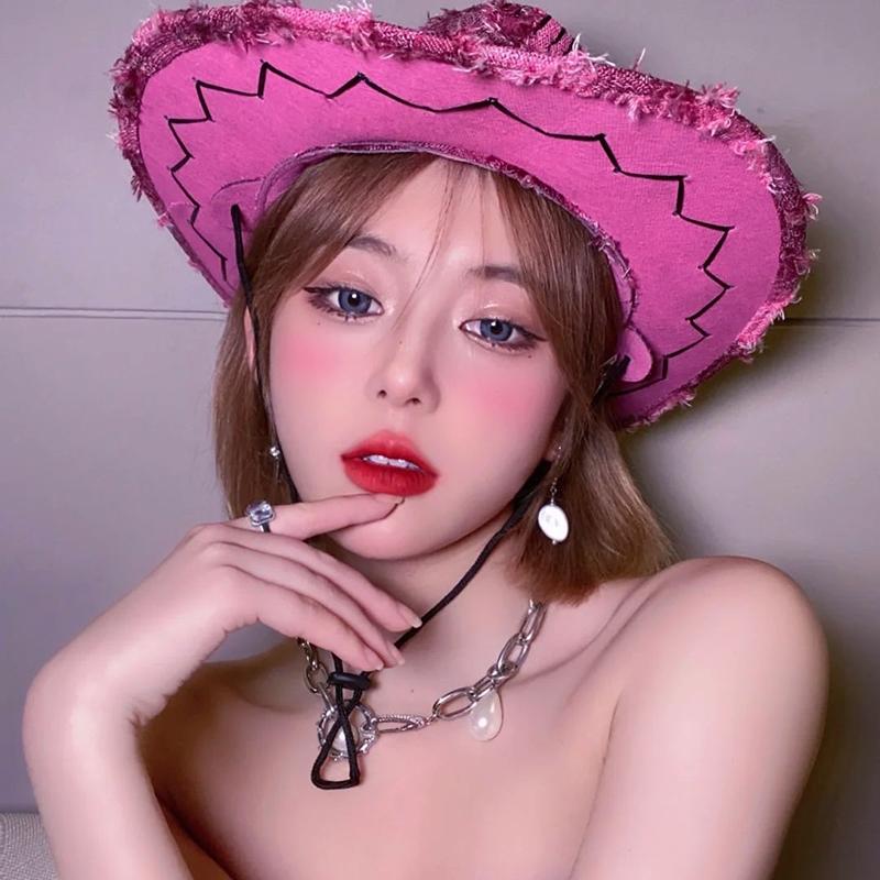 Wide Brim Hats Western Cowboy Hat For Men Women Fedora Outdoor Faux Leather Black White Pink Summer Y2K Party Club Beach Travel Cap, Kafei01 
Wide Brim Hats Western Cowboy Hat For Men Women Fedora Outdoor Faux Leather Black White Pink Summer Y2K Party Club Beach Travel Cap, Kafei01