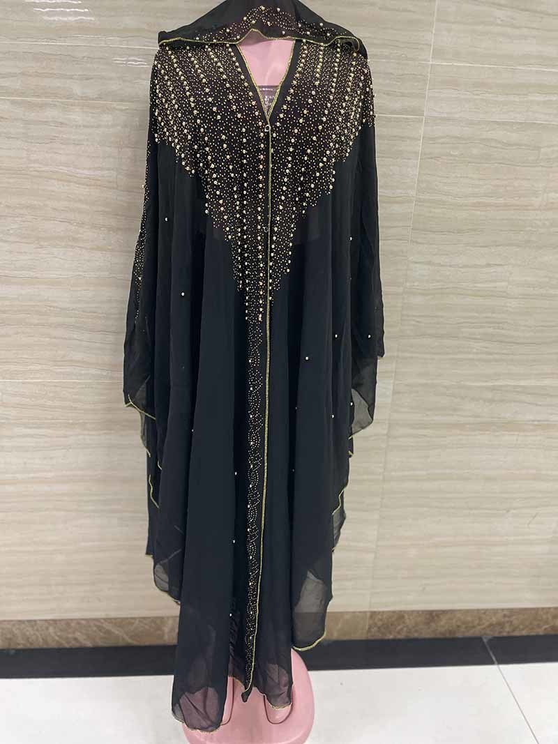 Ethnic Clothing Free Size African Sequins Dress for Women Traditional Kaftan Robe Elegant Ladies Wedding Gown Femme Party Dresses Muslim Abaya 230510