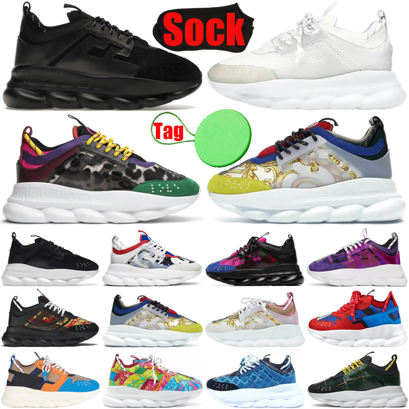 Chain Reaction designer shoes for men women platform sneakers Rubber Suede Triple Black White Bluette Gold mens casual trainers luxury Plate-forme
Chain Reaction designer shoes for men women platform sneakers Rubber Suede Triple Black White Bluette Gold mens casual trainers luxury Plate-forme