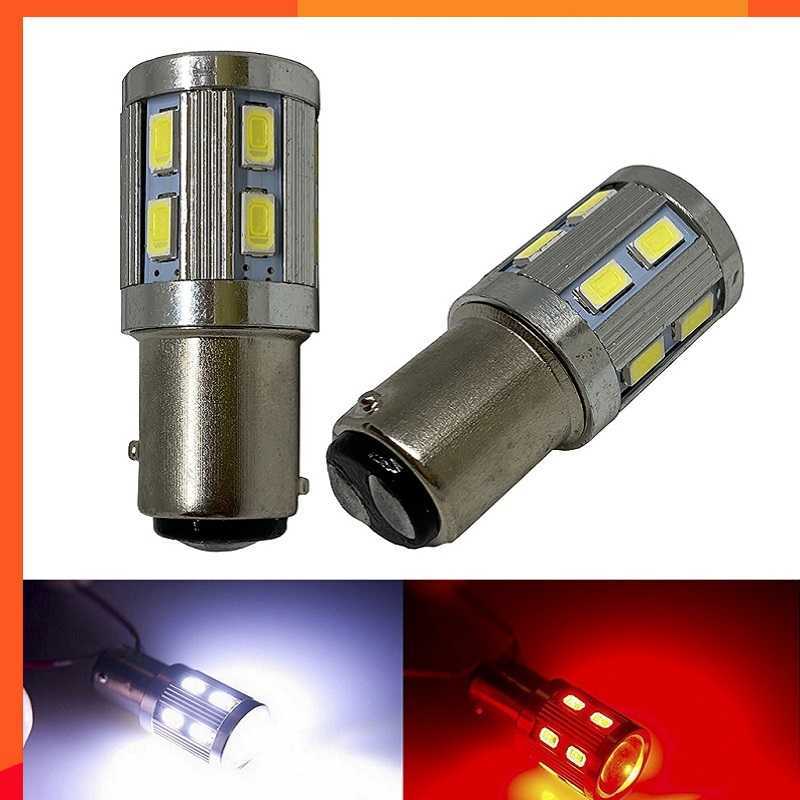 New 2pcs 1156 BA15S P21W 1157 P21/5W BAY15D LED Car Tail Bulb Brake Lights Reverse Lamp Daytime Running Signal Light 12smd 12V 24V