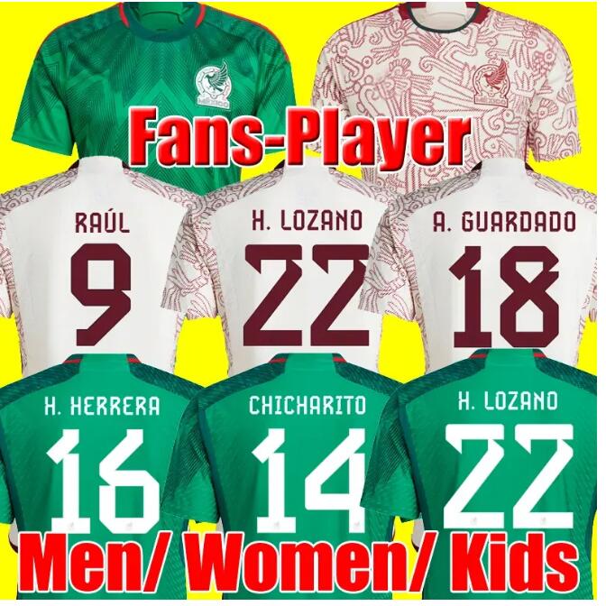 2022 Mexico soccer jerseyS H.LOZANO CHICHARITO RAUL WORLD 22 23 CUP player version 2023 G DOS SANTOS OCHOA Camisetas de futbol long sleeve men kids kit football shirts
2022 Mexico soccer jerseyS H.LOZANO CHICHARITO RAUL WORLD 22 23 CUP player version 2023 G DOS SANTOS OCHOA Camisetas de futbol long sleeve men kids kit football shirts