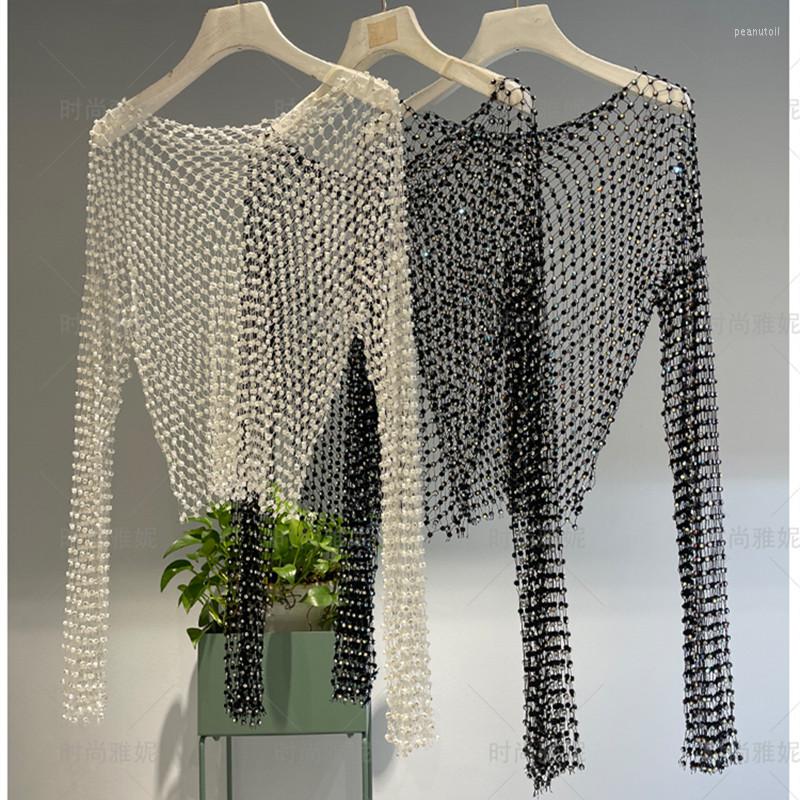 Women's T Shirts 2023 Summer Fashion Sreetwear Sexy Bling Diamonds Rhinestone Round Neck Long Sleeve Bright Hollow Out Lady T-Shirt, Picture color
Women's T Shirts 2023 Summer Fashion Sreetwear Sexy Bling Diamonds Rhinestone Round Neck Long Sleeve Bright Hollow Out Lady T-Shirt, Picture color
