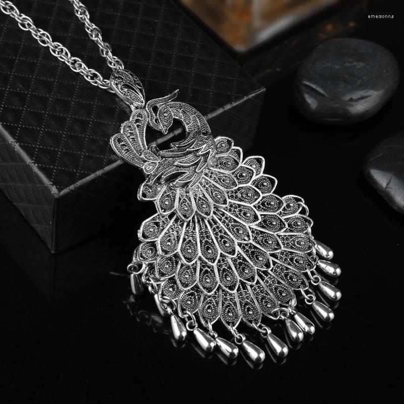 Chains Arrival Women's Fashion Jewelry Folk Custom Necklace Peacock Pendants Necklaces Long Chain For Female
Chains Arrival Women's Fashion Jewelry Folk Custom Necklace Peacock Pendants Necklaces Long Chain For Female