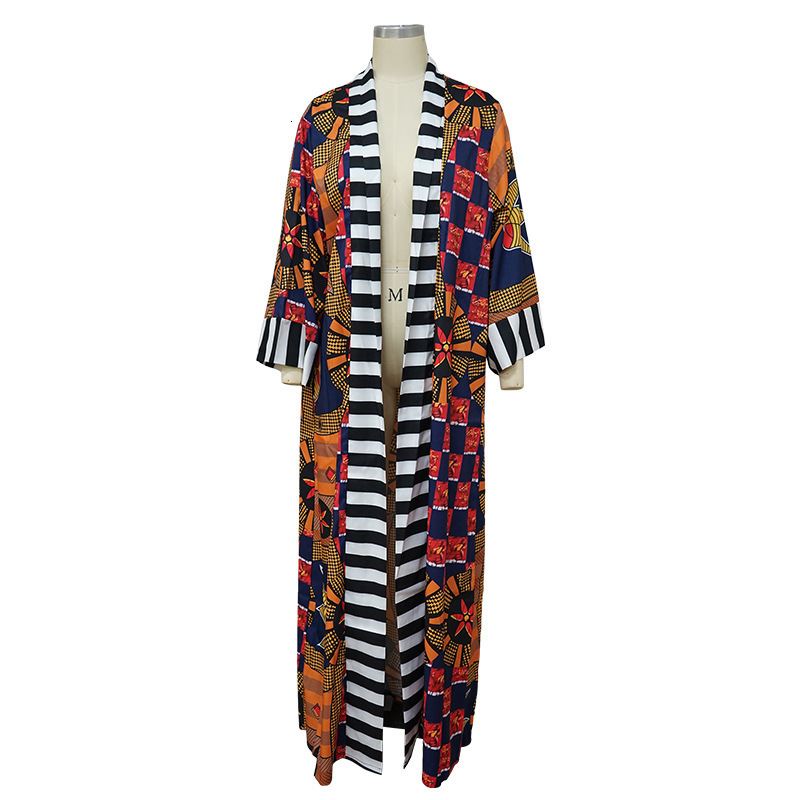 Ethnic Clothing Africa Clothes for Women Dashiki Autumn Winter African Printing Long Shirt Cardigan Coat Dress Dresses 230510