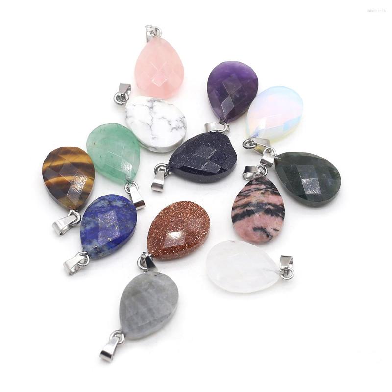Pendant Necklaces Natural Stone Pendants Waterdrop Shape Faceted Crystal Quartz Agate Charms For Jewelry Making Necklace
Pendant Necklaces Natural Stone Pendants Waterdrop Shape Faceted Crystal Quartz Agate Charms For Jewelry Making Necklace