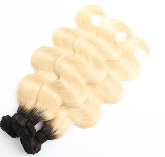 T1b 613 ombre blonde hair bundle 8inch30inch dark roots with 613 body wave hair weave brazilian remy human hair
