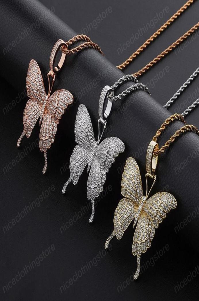 High Quality Hip Hop Necklace Gold Plated Bling CZ Butterfly Pendant Necklace for Men Jewelry Gift7192080
High Quality Hip Hop Necklace Gold Plated Bling CZ Butterfly Pendant Necklace for Men Jewelry Gift7192080