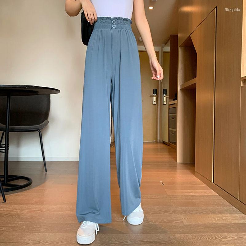 Women' Pants High Waist Thin Casual Women Summer 2023 Loose Drape Button Wide Leg Cold Trousers Straight, Black
Women' Pants High Waist Thin Casual Women Summer 2023 Loose Drape Button Wide Leg Cold Trousers Straight, Black