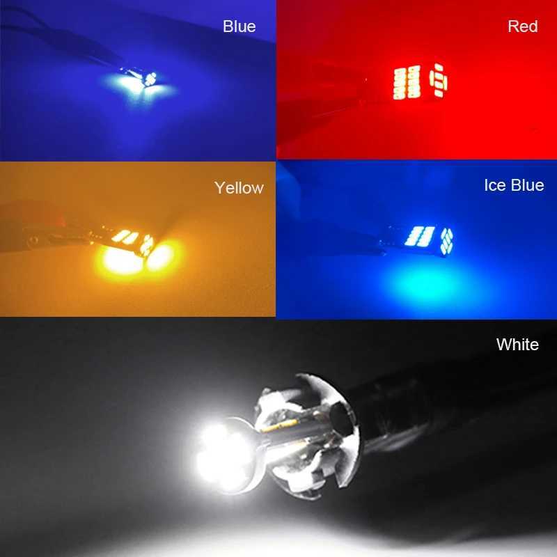 New 10/20pcs T10 W5W 194 501 Led Canbus No Error Car Interior Light T10 26 SMD 4014 Chip Pure White Red Instrument Lights Bulb Lamp
