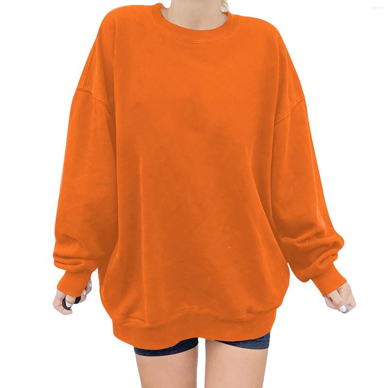 Women's Hoodies Sweatshirt For Women Solid Color O Neck Long Sleeve Pullover Tops Trendy Casual Oversized Loose Ladies Blouses, Orange
Women's Hoodies Sweatshirt For Women Solid Color O Neck Long Sleeve Pullover Tops Trendy Casual Oversized Loose Ladies Blouses, Orange