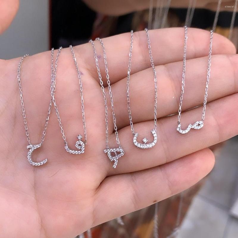 Chains 925 Sterling Silver Rhodium Plated High Quality Mini CZ Arabic Love Initial Letter Necklace For Women Girl
Chains 925 Sterling Silver Rhodium Plated High Quality Mini CZ Arabic Love Initial Letter Necklace For Women Girl