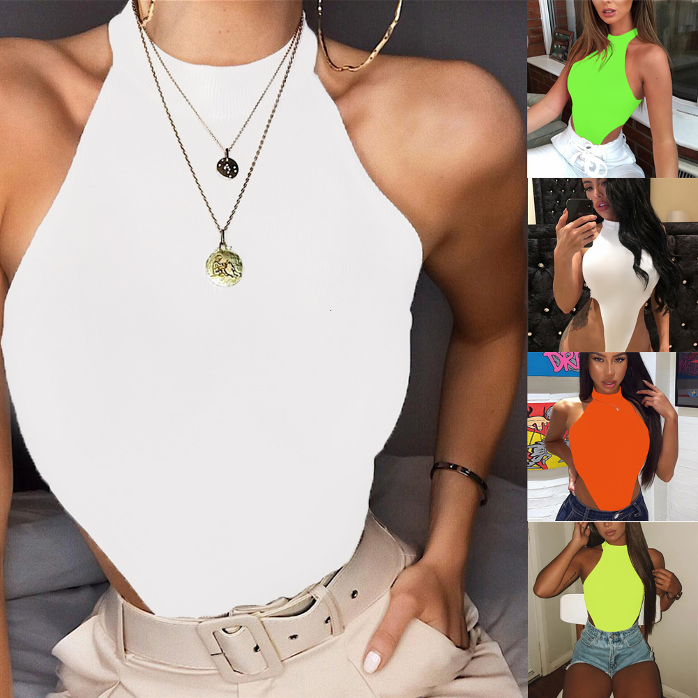 Womens Tanks Camis Women Bodyfitting Underwear Round Collar Sleeveless Jumpsuit Lady Sexy Vest Top Stretch Leotard Short Sleeve Tops 230510