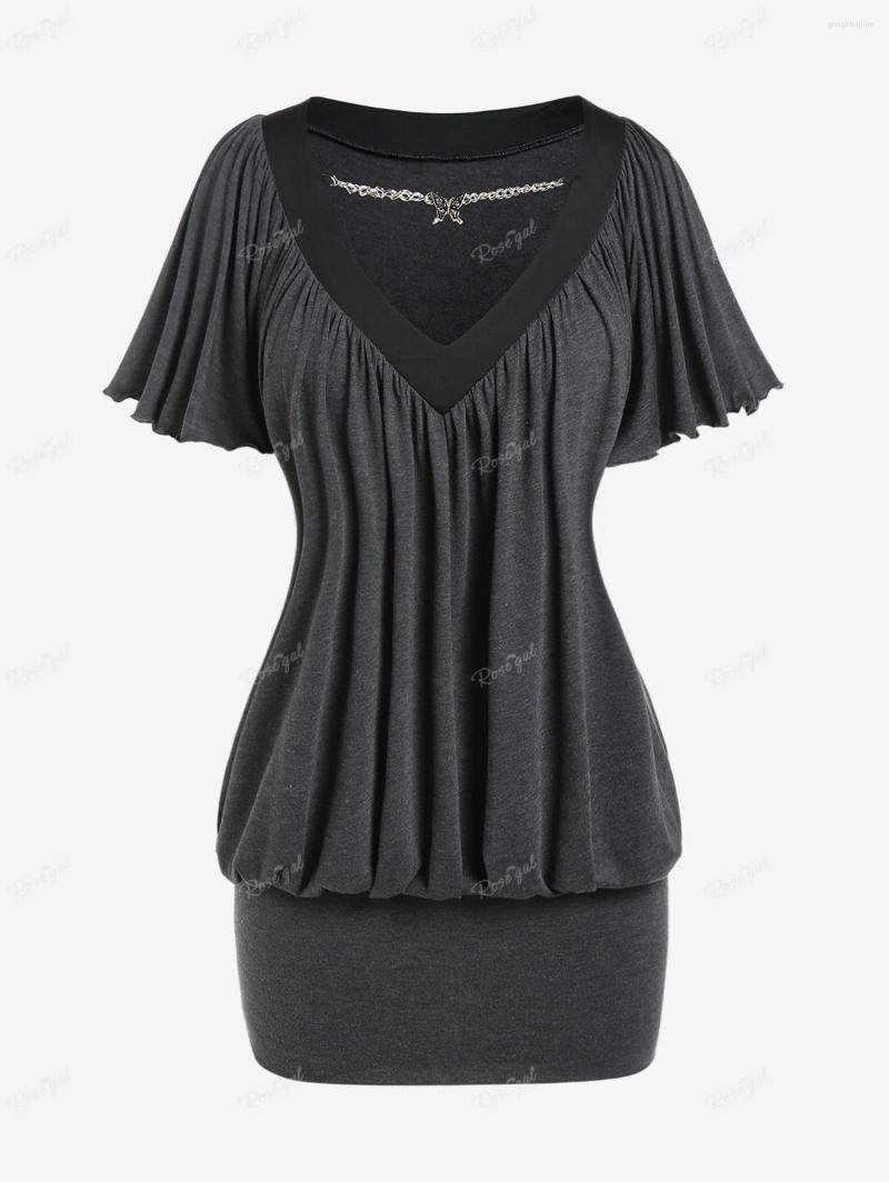 Plus Size Dresses ROSEGAL Pleated Chains Blouson Mini Bodycon Dress Women Summer V-Neck Flutter Sleeves Solid Casual Vestidos 5X, Black
Plus Size Dresses ROSEGAL Pleated Chains Blouson Mini Bodycon Dress Women Summer V-Neck Flutter Sleeves Solid Casual Vestidos 5X, Black
