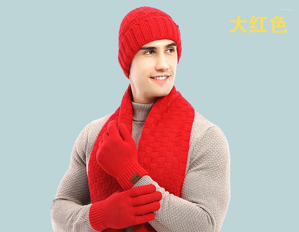 Scarves Wool Scarf Thick High-end Winter Warm Plaid Hat Gloves Three-piece SuitScarves
Scarves Wool Scarf Thick High-end Winter Warm Plaid Hat Gloves Three-piece SuitScarves