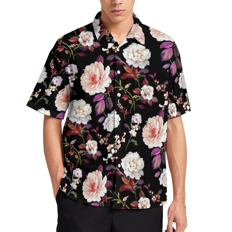 Men' Casual Shirts Pretty White Flower Shirt Man Purple Leaves Print Daily Streetwear Blouses Short-Sleeve OversizedMen, Style-10
Men' Casual Shirts Pretty White Flower Shirt Man Purple Leaves Print Daily Streetwear Blouses Short-Sleeve OversizedMen, Style-10