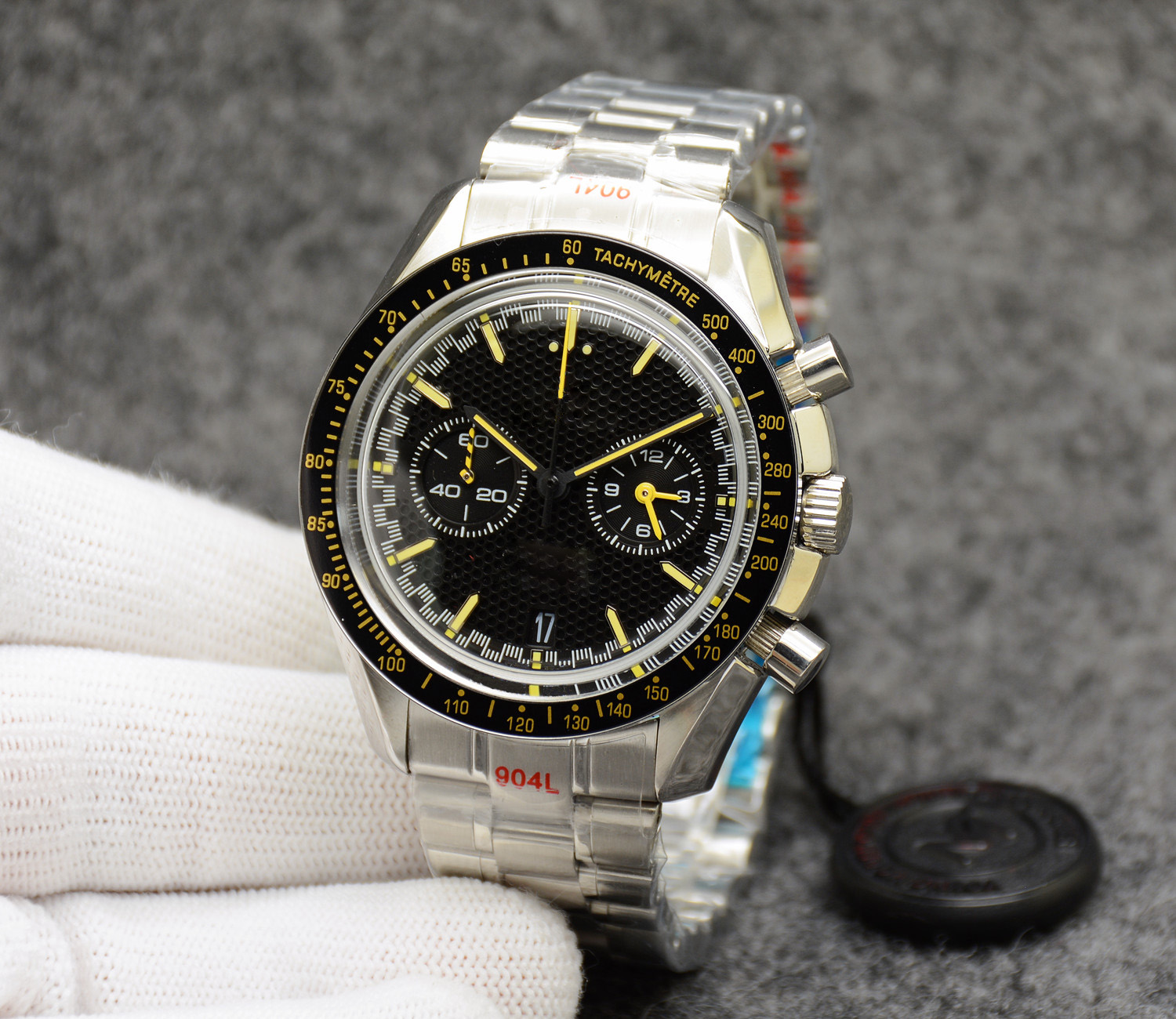 Quality New Superracing Ball Black Dial Quartz Chronograph VK Movement Mens Date Watch Men's Sports Rubber Strap Wristwatches Limited
Quality New Superracing Ball Black Dial Quartz Chronograph VK Movement Mens Date Watch Men's Sports Rubber Strap Wristwatches Limited