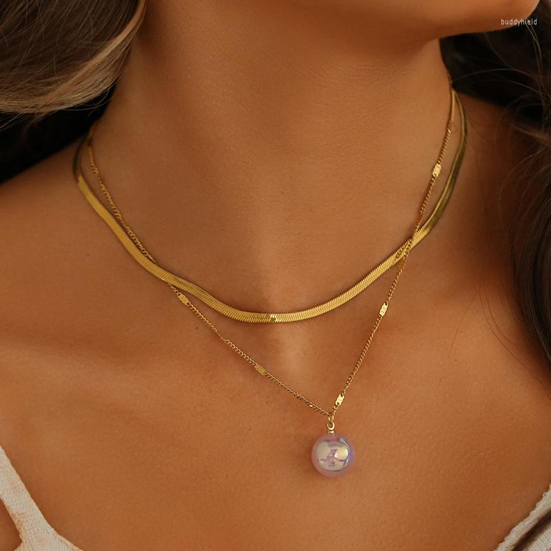 Chains Clavicle Necklace Women Trendy Multi-Layer Collar Pearl Pendant Necklaces Jewelry Elegant Sweater Gold Color
Chains Clavicle Necklace Women Trendy Multi-Layer Collar Pearl Pendant Necklaces Jewelry Elegant Sweater Gold Color