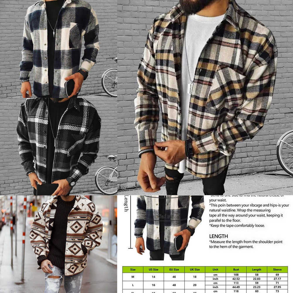 Spring Brand Fashion Men's Jackets Plaid Casual Flannel Shirts Long Sleeve Soft Comfort Slim Fit Styles Men Jacket Cardigan Shirt 0JHK, Ok39
Spring Brand Fashion Men's Jackets Plaid Casual Flannel Shirts Long Sleeve Soft Comfort Slim Fit Styles Men Jacket Cardigan Shirt 0JHK, Ok39