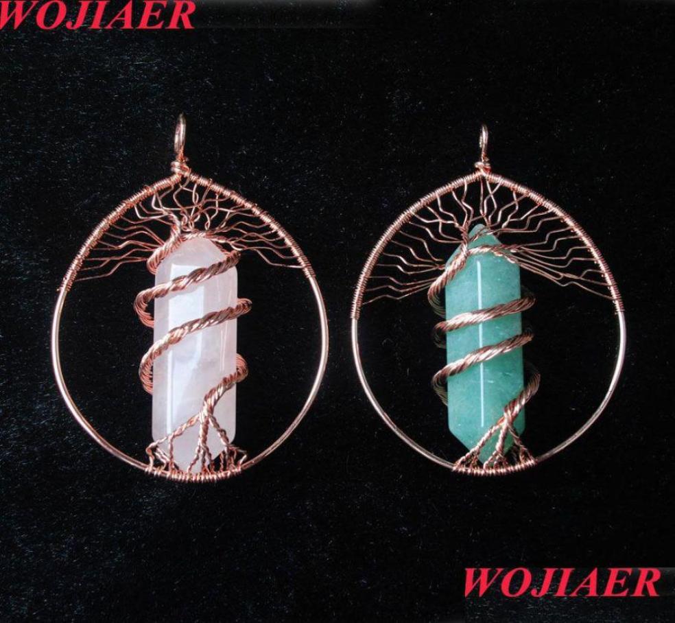 Pendant Necklaces Tree Of Life Natural Stone Copper Color Wire Wrapped Crystal Bo968 Drop Delivery Jewelry Pend Dh61R9864486
Pendant Necklaces Tree Of Life Natural Stone Copper Color Wire Wrapped Crystal Bo968 Drop Delivery Jewelry Pend Dh61R9864486