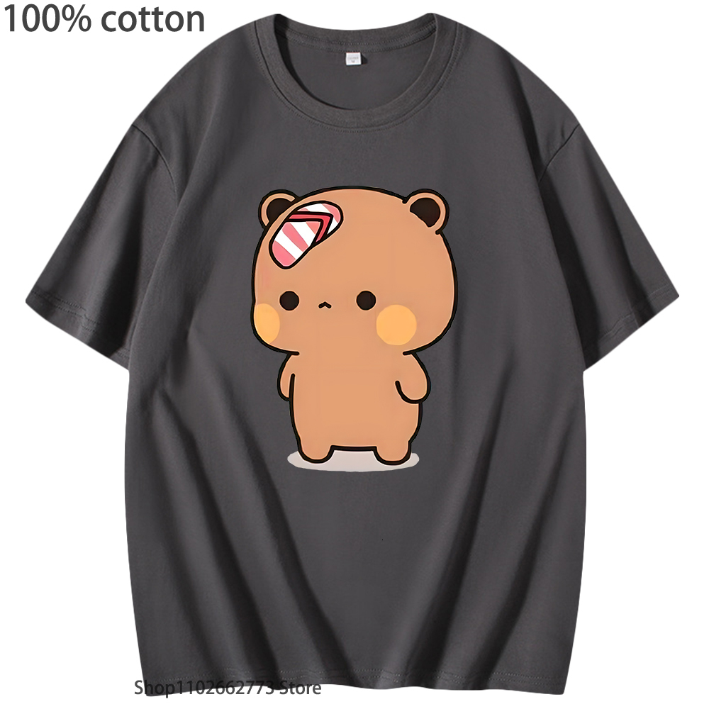 Women's TShirt Cute Dudu Was Threw Flip TShirts Flops By Bubu Since He Teases Graphic Shirt Kawaii Panda Bear Women Men 100 Cotton Tees 230510