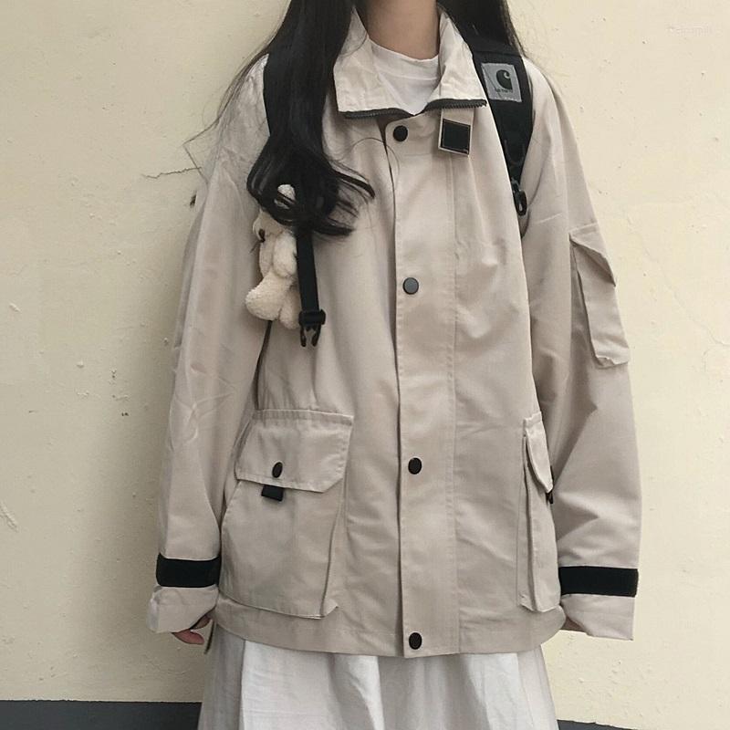 Women' Jackets Japanese Jk Uniform Outwear Casual Solid Color Large Size Autumn Vintage Women Jacket Grunge Zip Up Streetwear Coat Kpop, Fen
Women' Jackets Japanese Jk Uniform Outwear Casual Solid Color Large Size Autumn Vintage Women Jacket Grunge Zip Up Streetwear Coat Kpop, Fen