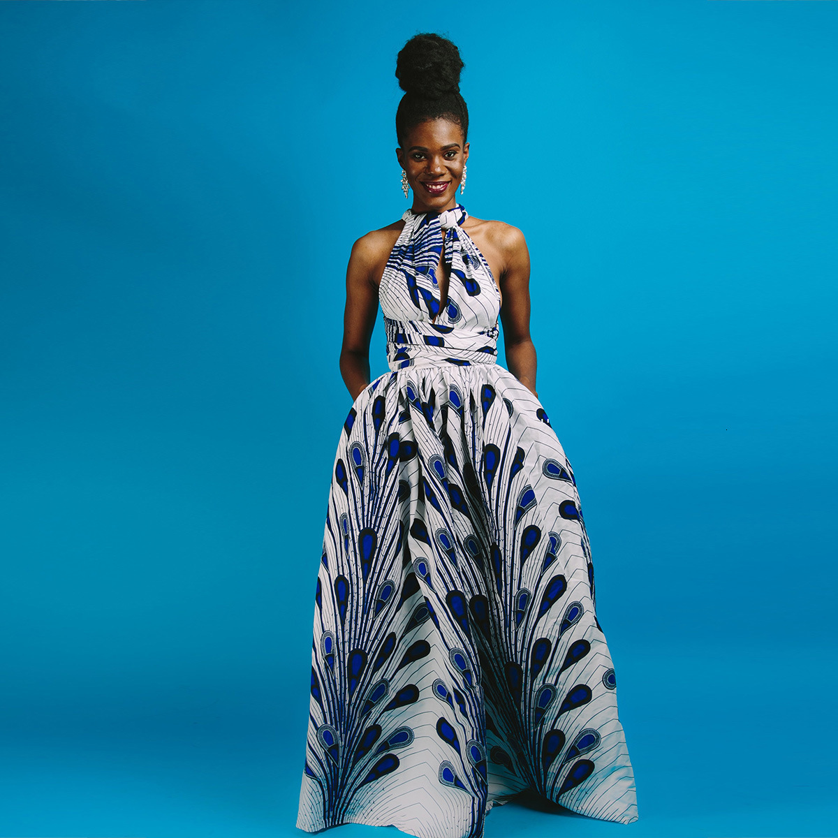 Ethnic Clothing African Clothes s Dashiki Print Party Shoulder Off Ladies Sling Skirts Africa Dresses for Women Bazin Ankera Long Robe 230510