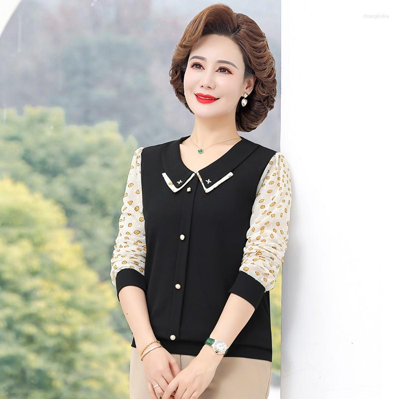 Women's Blouses Stylish Lapel Printed Spliced Button Blouse Women's Clothing 2023 Spring Oversized Casual Pullovers All-match Chiffon, Black
Women's Blouses Stylish Lapel Printed Spliced Button Blouse Women's Clothing 2023 Spring Oversized Casual Pullovers All-match Chiffon, Black