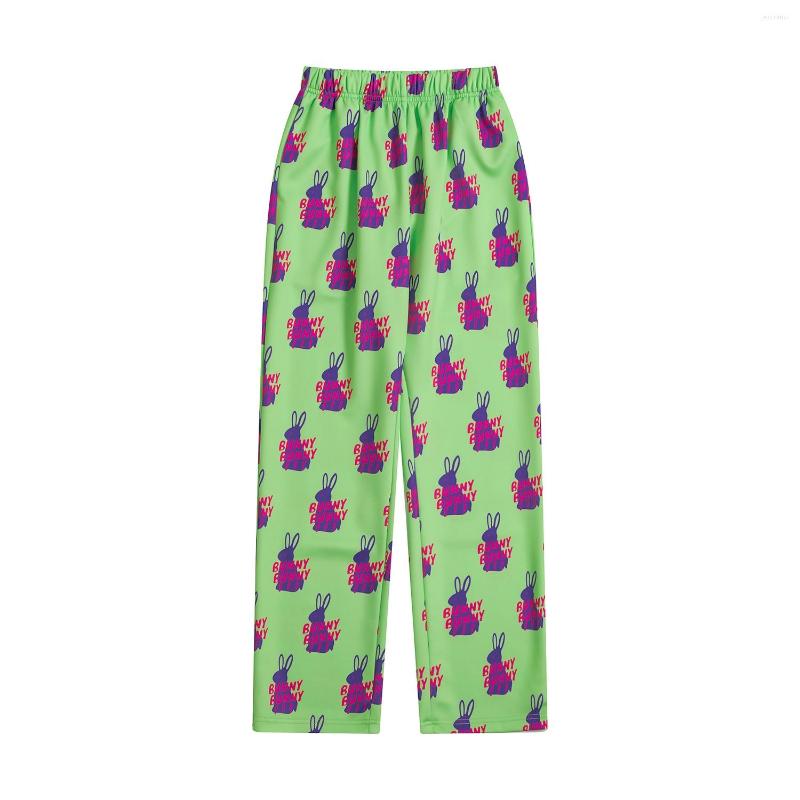Women's Pants Women's Capris Full Length Street Harajuku Design Purple Print Straight Fashion Loose High Waist Trousers, Green 
Women's Pants Women's Capris Full Length Street Harajuku Design Purple Print Straight Fashion Loose High Waist Trousers, Green