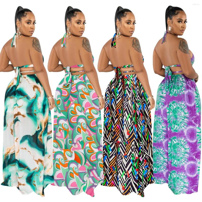 Ethnic Clothing African Dresses For Women Elegant Dashiki Summer Shoulder Strap Maxi Dress Ladies Traditional Fairy Long