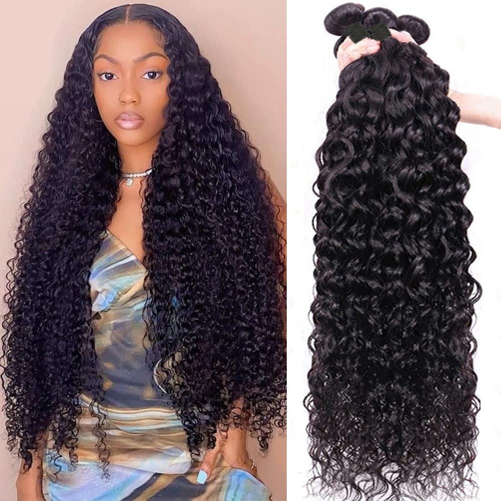 Bella Brazilian Hair 8-34 inch Unprocessed Human Hair Bundles Bone Straight Body Wave Loose Deep Curly Water Wave Natural Wave Hair Slay Extensions Ju