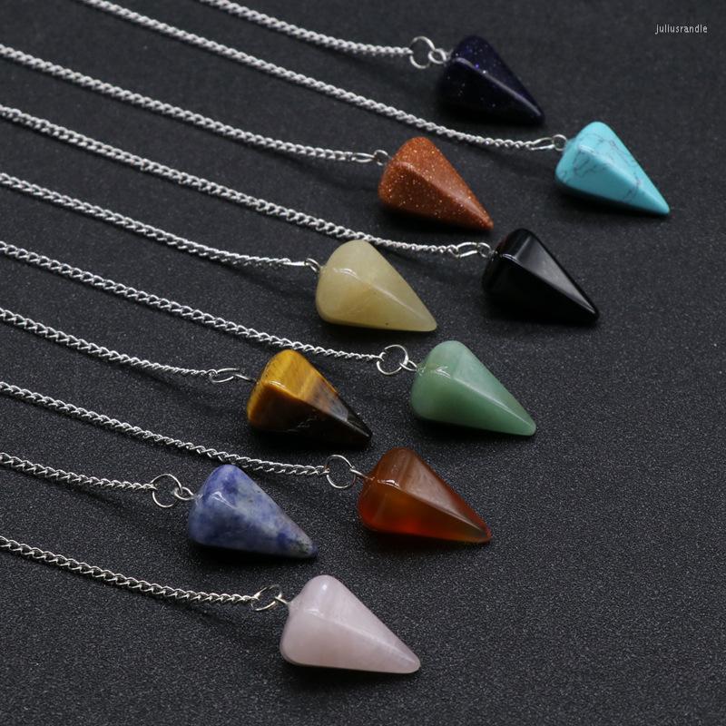 Pendant Necklaces Fashion Reiki Pendulum Natural Stone Amulet Healing Crystal Meditation Hexagonal Pendulums For Men Women Jewelry
Pendant Necklaces Fashion Reiki Pendulum Natural Stone Amulet Healing Crystal Meditation Hexagonal Pendulums For Men Women Jewelry