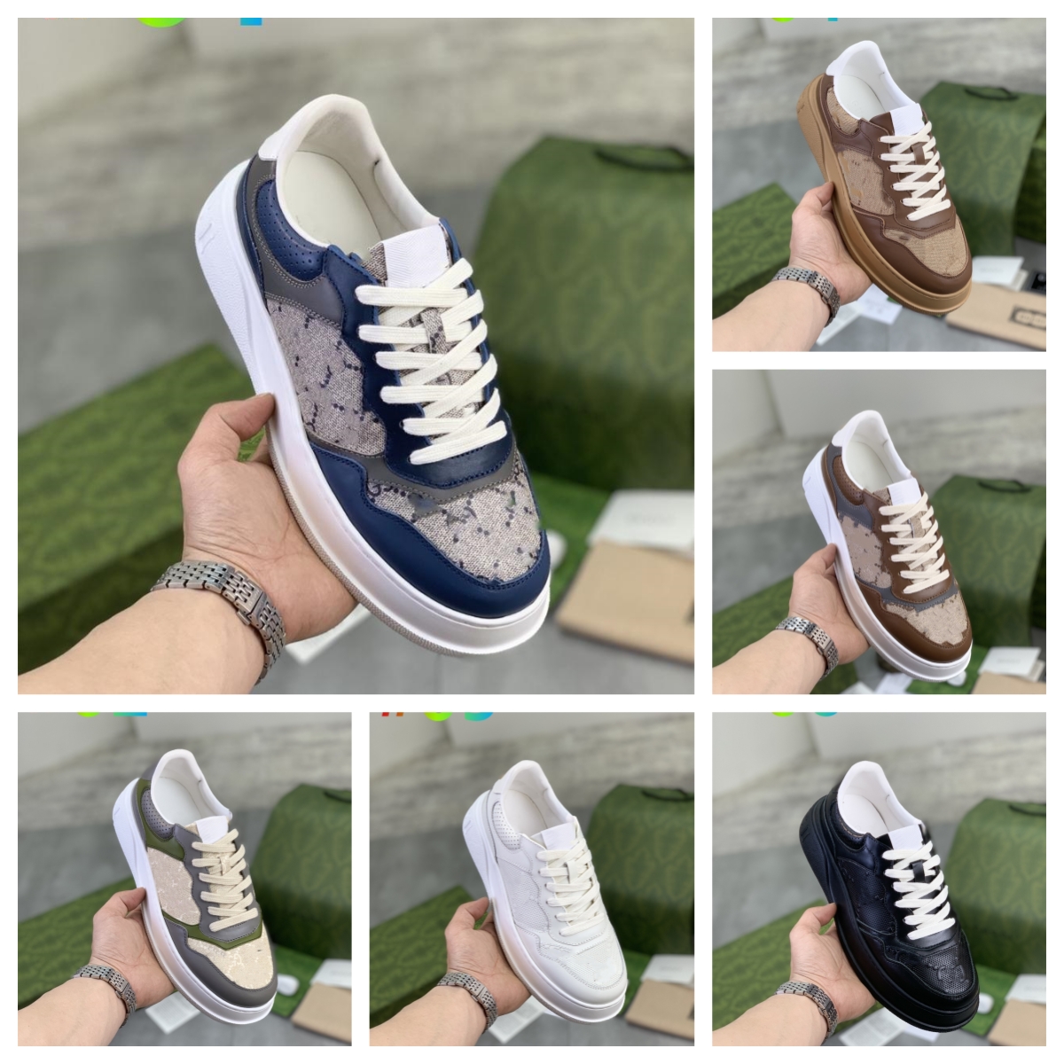 Designer Panelled Women Shoes Interlocking G printed chunky White Green Red Web sneakers Women's Double G sneaker Mid-heel rubber sole Lace up Trainer size 38-46, #06
Designer Panelled Women Shoes Interlocking G printed chunky White Green Red Web sneakers Women's Double G sneaker Mid-heel rubber sole Lace up Trainer size 38-46, #06