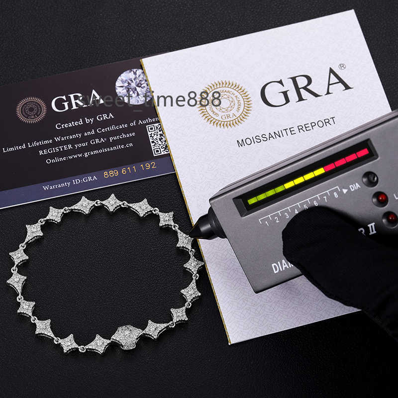 Dropshipping Bling Hip Hop Jewelry 925 Sterling Silver D Color VVS Moissanite Iced Out Star Charm Bracelet Anklet For Men Women
Dropshipping Bling Hip Hop Jewelry 925 Sterling Silver D Color VVS Moissanite Iced Out Star Charm Bracelet Anklet For Men Women