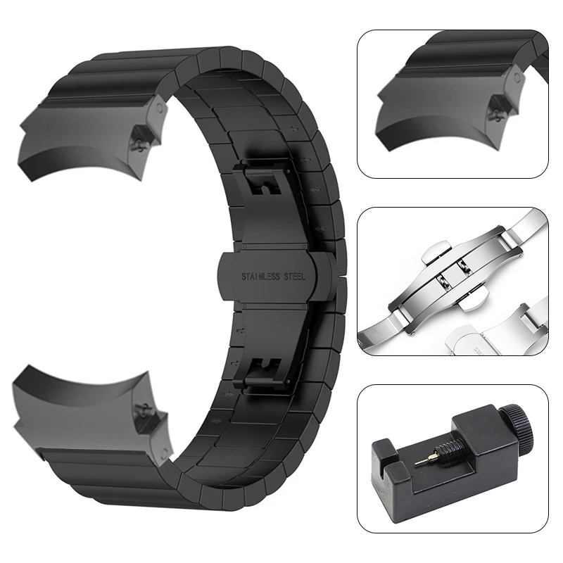 No Gaps Stainless Steel Strap For Samsung Galaxy Watch 5 Pro 40/44mm 4 Classic 42/46mm Band Curved end Belt Wristbands Bracelet
No Gaps Stainless Steel Strap For Samsung Galaxy Watch 5 Pro 40/44mm 4 Classic 42/46mm Band Curved end Belt Wristbands Bracelet