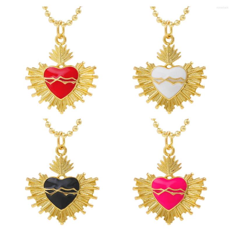 Chains 2023Simple Christian Jesus Sacred Heart Medal Enamel Dripping Oil Pendant For Men Women Catholic Religious Chain Necklace 45cm
Chains 2023Simple Christian Jesus Sacred Heart Medal Enamel Dripping Oil Pendant For Men Women Catholic Religious Chain Necklace 45cm