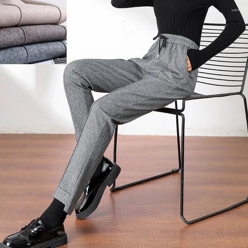 Women's Pants Thickened Herringbone Woolen Trousers Women 2023 Autumn Winter Casual Harem Female High-waist Straight, Gray regular
Women's Pants Thickened Herringbone Woolen Trousers Women 2023 Autumn Winter Casual Harem Female High-waist Straight, Gray regular