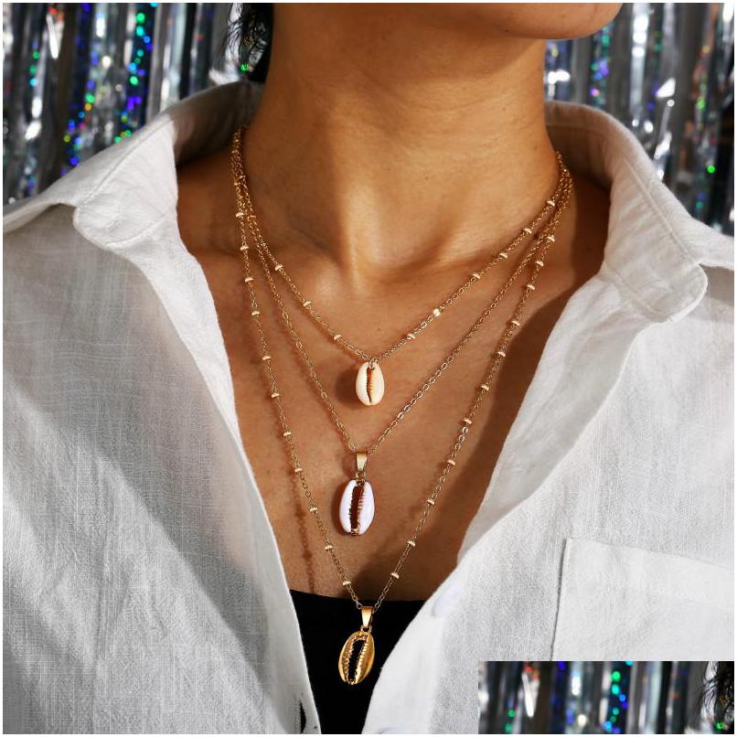 Pendant Necklaces Fashion Shell Mti Layer Necklace Gold Sweater Chain Long For Women Girls Gifts Bohemian Jewelry Drop Delivery Penda Dhacv
Pendant Necklaces Fashion Shell Mti Layer Necklace Gold Sweater Chain Long For Women Girls Gifts Bohemian Jewelry Drop Delivery Penda Dhacv