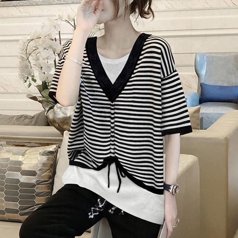 Women's Blouses Fashion Loose Bandage Bow Shirring Striped Blouse Women's Clothing 2023 Summer Casual Pullovers Korean Fake Two Pieces, Green
Women's Blouses Fashion Loose Bandage Bow Shirring Striped Blouse Women's Clothing 2023 Summer Casual Pullovers Korean Fake Two Pieces, Green