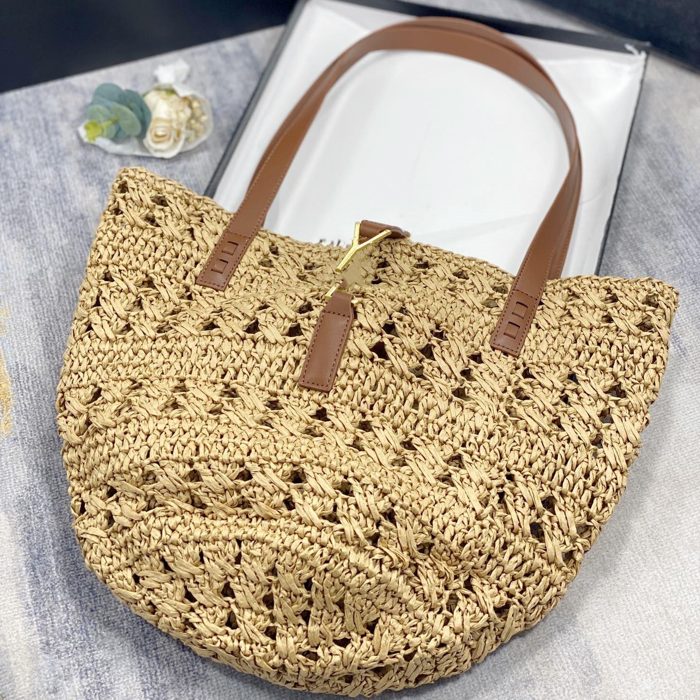 Designer Beach Tote bag Shopping Bags Designer Beach Bags Straw picnic Letter Totes Women's Underarm Shoulder, Khaki
Designer Beach Tote bag Shopping Bags Designer Beach Bags Straw picnic Letter Totes Women's Underarm Shoulder, Khaki